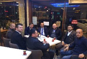 Eyüp esnaflarından Cevdet Bey ile Çay Molamız..